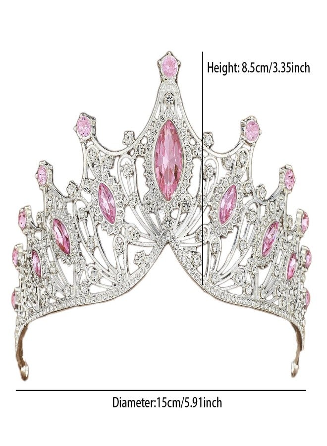 Rannyrena Rhinestone Crystal Tiara Crown for Women Silver Bridal Wedding Headband Elegant Princess Hair Accessories for Birthday Prom Quinceanera - Image 4